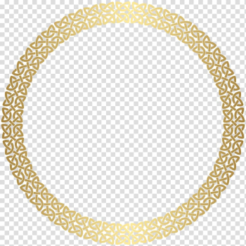 Round brown frame , , Round Border Frame Gold transparent background PNG clipart