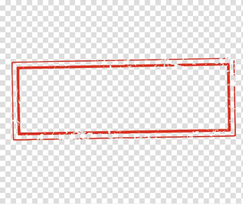 Red broken line border illustration, Seal, Rectangular Seal Background Material Frame transparent background PNG clipart