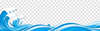Ocean wave illustration, Blue Wind wave, Waves waves transparent background PNG clipart