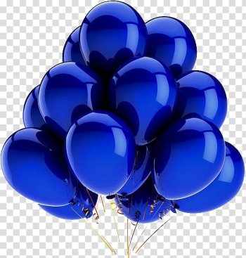 Blue balloons , Balloon Blue Birthday , Cartoon blue balloons transparent background PNG clipart