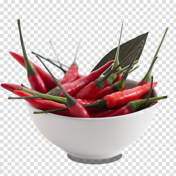 Bell pepper Chili pepper Vegetable Pungency, A bowl of red pepper Sichuan pepper transparent background PNG clipart