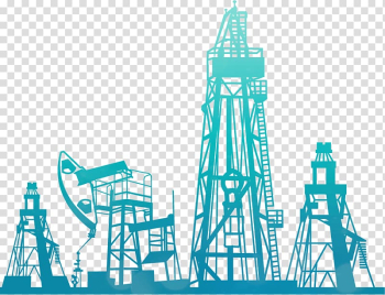 Oil rig illustration, Petroleum Oil platform Drilling rig Natural gas, Hand-painted oil machine transparent background PNG clipart
