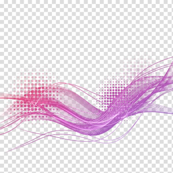 Light Luminous efficacy Purple, Purple Wave lines light effect, red wave artwork transparent background PNG clipart