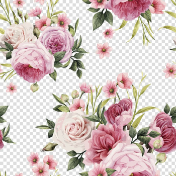 Rose Pink flowers Pink flowers Color, HD hand-painted watercolor roses , pink and white roses illustration transparent background PNG clipart
