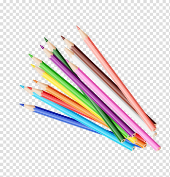 Color pencil , Colored pencil Drawing Pencil case, Colored pencils transparent background PNG clipart
