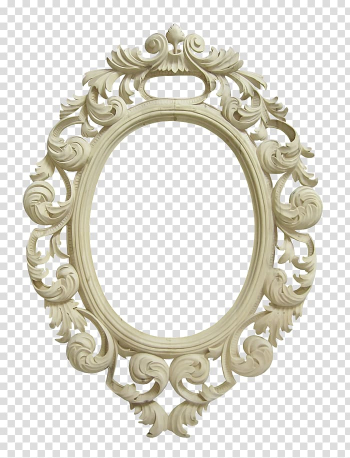 White wooden carved frame, Perfume Ittar Fragrance oil Sandalwood Essential oil, Classic mirror frame transparent background PNG clipart