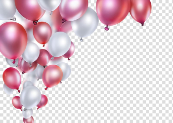 Red and white balloon illustration, Balloon White Red, balloon transparent background PNG clipart