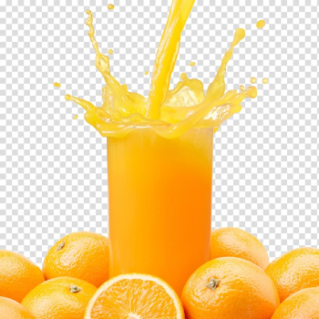 Orange fruit juice illustration, Orange juice Smoothie Organic food Lemonade, Orange juice splash transparent background PNG clipart