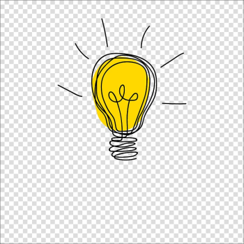 Idea Drawing Icon, bulb transparent background PNG clipart