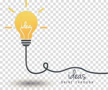 Idea Creativity Concept Incandescent light bulb, bulb idea, Ideas Shine Through light bulb illustration transparent background PNG clipart