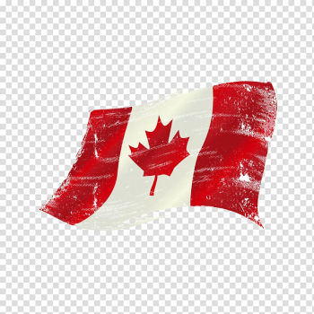Flag of Canada Illustration, Watercolor Canadian flag material transparent background PNG clipart