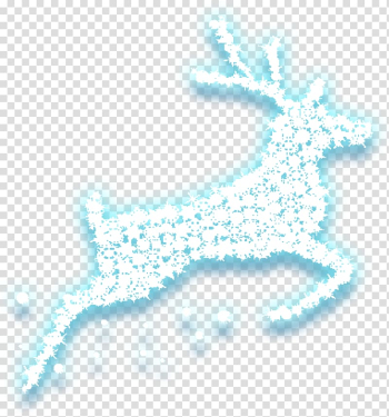 Reindeer illustration, Christmas Scape Deer, Icy Deer transparent background PNG clipart