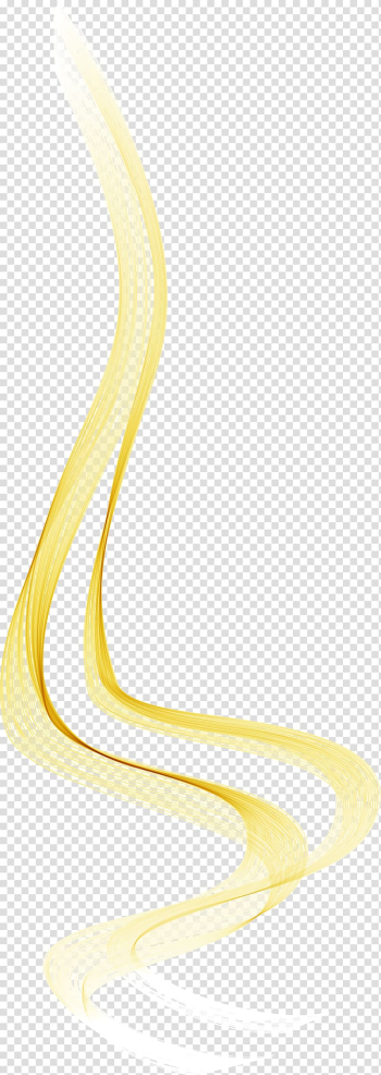 Yellow line graphic illustration, Golden flare curve transparent background PNG clipart