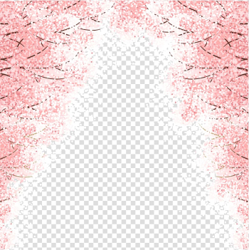 Sakura tree template, Cherry blossom Euclidean , Cherry tree transparent background PNG clipart