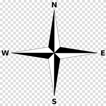 North Compass rose Cardinal direction Map, Compass Rose transparent background PNG clipart