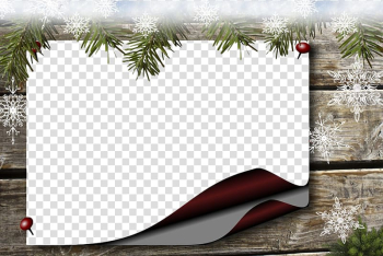 Santa Claus Christmas card, Christmas albums border element transparent background PNG clipart