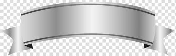 Silver ribbon banner transparent background PNG clipart