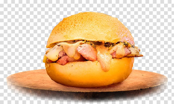 Slider Cheeseburger Hamburger Montreal-style smoked meat Breakfast sandwich, batata frita e hamburguer transparent background PNG clipart