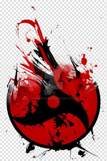Red and black abstract logo, Itachi Uchiha Sasuke Uchiha Madara Uchiha Kakashi Hatake Obito Uchiha, crow transparent background PNG clipart