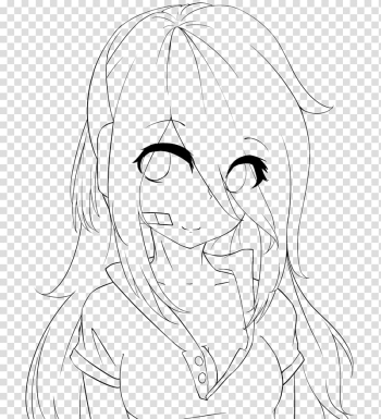 Line art Drawing Anime , manga transparent background PNG clipart