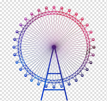 Ferris wheel illustration, London Eye Big Ben Drawing, Colorful windmill transparent background PNG clipart