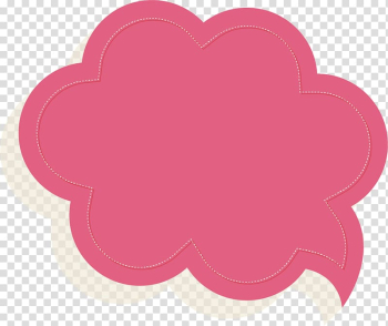 Heart Petal Pattern, Color Paper language pink bubble cloud shape transparent background PNG clipart