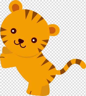 Tiger , , baby animals transparent background PNG clipart