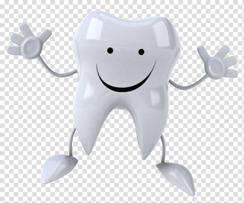Animated tooth illustration, Dentistry Human tooth Crown, White Teeth transparent background PNG clipart