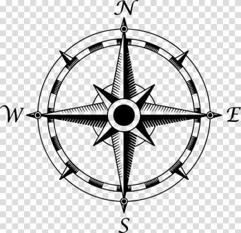 Compass rose , cartoon compass transparent background PNG clipart