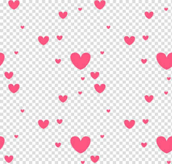 Falling hearts illustration, Heart , Floating Heart transparent background PNG clipart