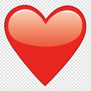 Red heart , Emoji Heart Sticker , Emoji transparent background PNG clipart