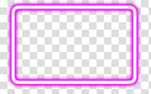 Lights, rectangular white and pink neon border transparent background PNG clipart