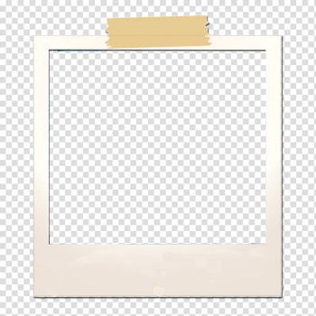 Polaroid, square white frame transparent background PNG clipart