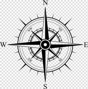 Compass rose, North Compass rose Map, compass transparent background PNG clipart