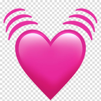 Pink heart icon, Emoji domain Heart Sticker Symbol, Emoji transparent background PNG clipart