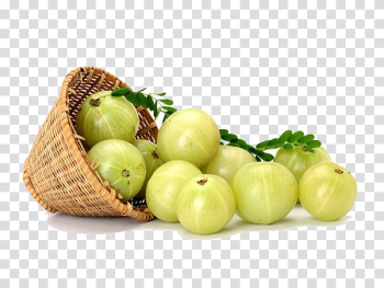 Bunch of fruits with wicker basket , Juice Indian gooseberry Fruit Health, juice transparent background PNG clipart