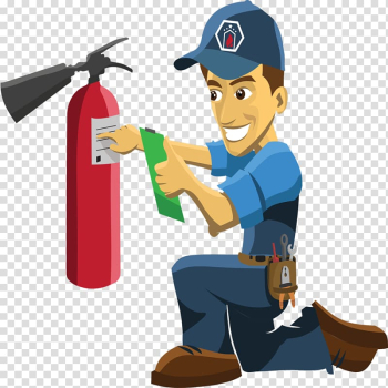 Fire Extinguishers Fire sprinkler system Fire alarm system Fire safety , character black and white transparent background PNG clipart