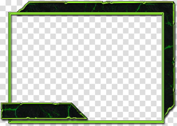 Rectangular green frame art transparent background PNG clipart