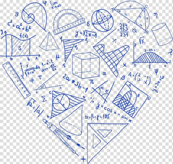 Heart-shaped math equations illustration, Mathematics Drawing Sketch, Mathematics transparent background PNG clipart