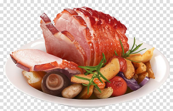 Christmas ham Baked Ham Cooking Glaze, Tempting barbecue transparent background PNG clipart