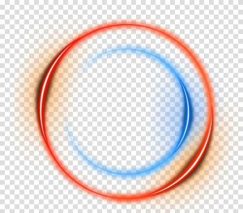 Round red and blue lights illustration, Circle Area Blue Brand Pattern, Orange circle light effect element transparent background PNG clipart