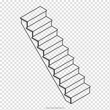 Drawing Stairs Line art, prints transparent background PNG clipart