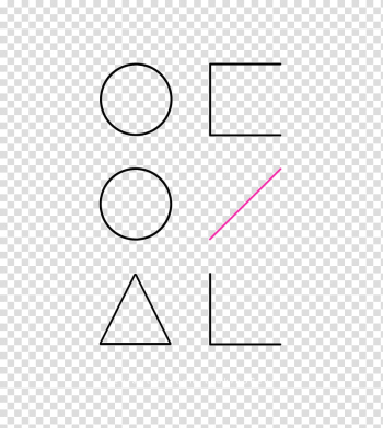 LOONA Logo, pink line on black background transparent background PNG clipart