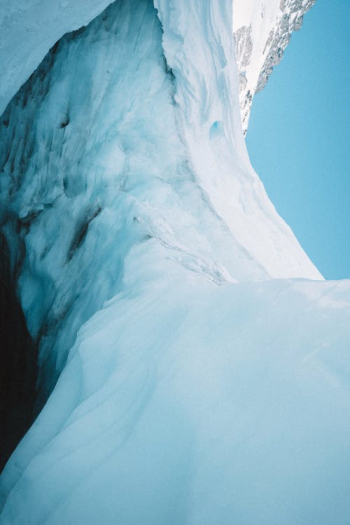 Low Angle View of Glacier Mountain  · Free Stock Photo