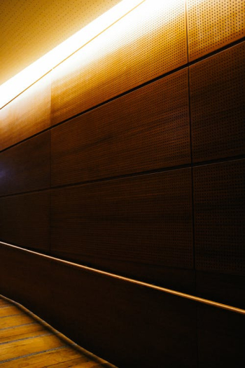 Brown Wooden Wall With Light Â· Free Stock Photo