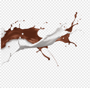 chocolate and milk splash illustration, Juice Chocolate milk Cream Cattle, chocolate milk, cream, mammal, splash png