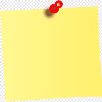 Post-it note Paper Sticky Notes, Sticky note, yellow sticky note and pin, angle, text, rectangle png