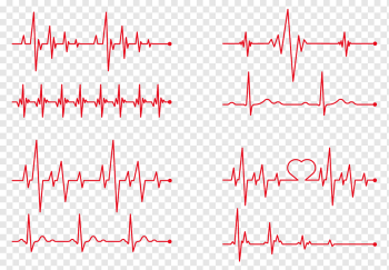 Heart rate Electrocardiography, red heart beat, lifeline illustration, angle, text, rectangle png