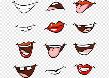 Cartoon Mouth Drawing, Cartoon mouth s, cartoon Character, painted, face png