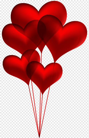Heart graphy illustration, Red Heart Balloons, love, heart, balloon png